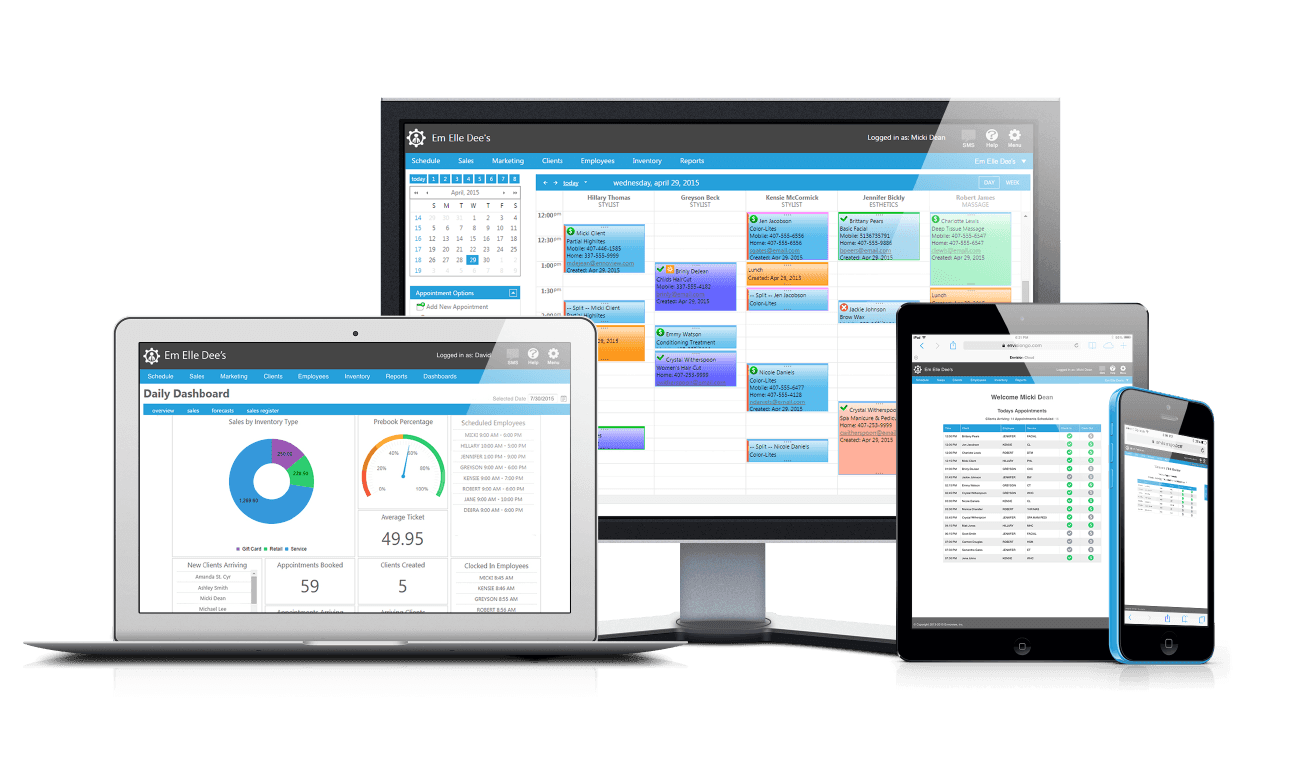 Photo of Envision Software Interface Across Different Devices 